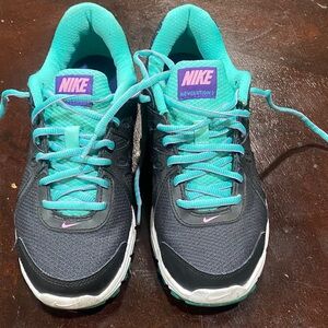 Nike Women's Athletic Shoes - Black and Teal